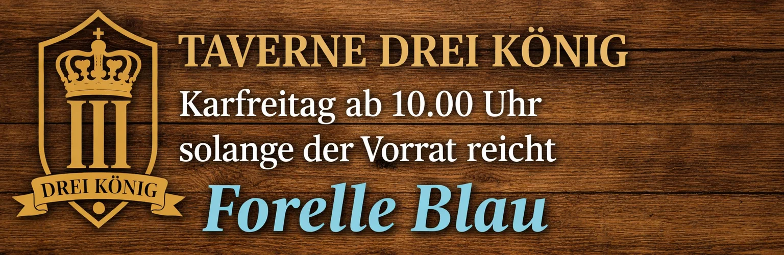 Karfreitag Forelle Blau Taverne